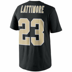Marshon Lattimore New Orleans Saints Player Pride Name & Number T-Shirt - Black T-shirts