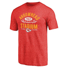 Kansas City Chiefs Hometown Collection Tri-Blend T-Shirt - Heathered Red T-shirts
