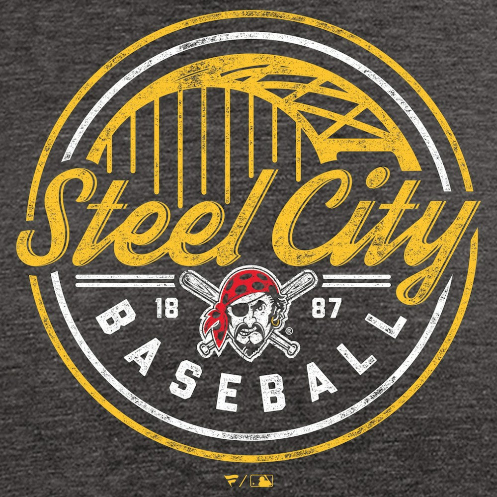 Pittsburgh Pirates Hometown Collection Steel City T-Shirt - Black T-shirts