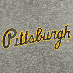 Pittsburgh Pirates Hometown Collection Script T-Shirt - Gray T-shirts