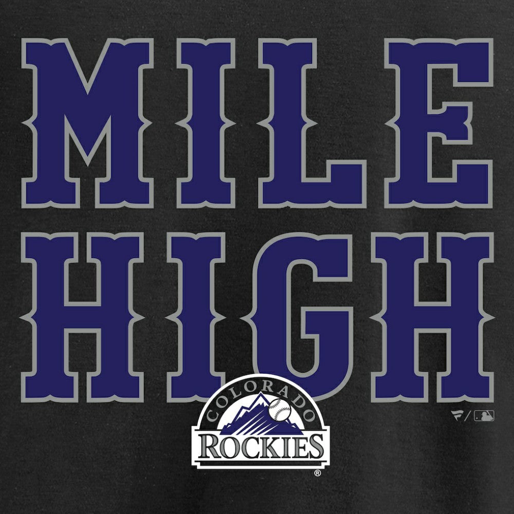 Colorado Rockies Hometown Collection Mile High T-Shirt - Black T-shirts