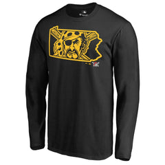 Pittsburgh Pirates Hometown Collection Bucco State Long Sleeve T-Shirt - Black T-shirts