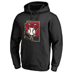 Arizona Diamondbacks Hometown Collection Baja Pullover Hoodie - Black Hoodies