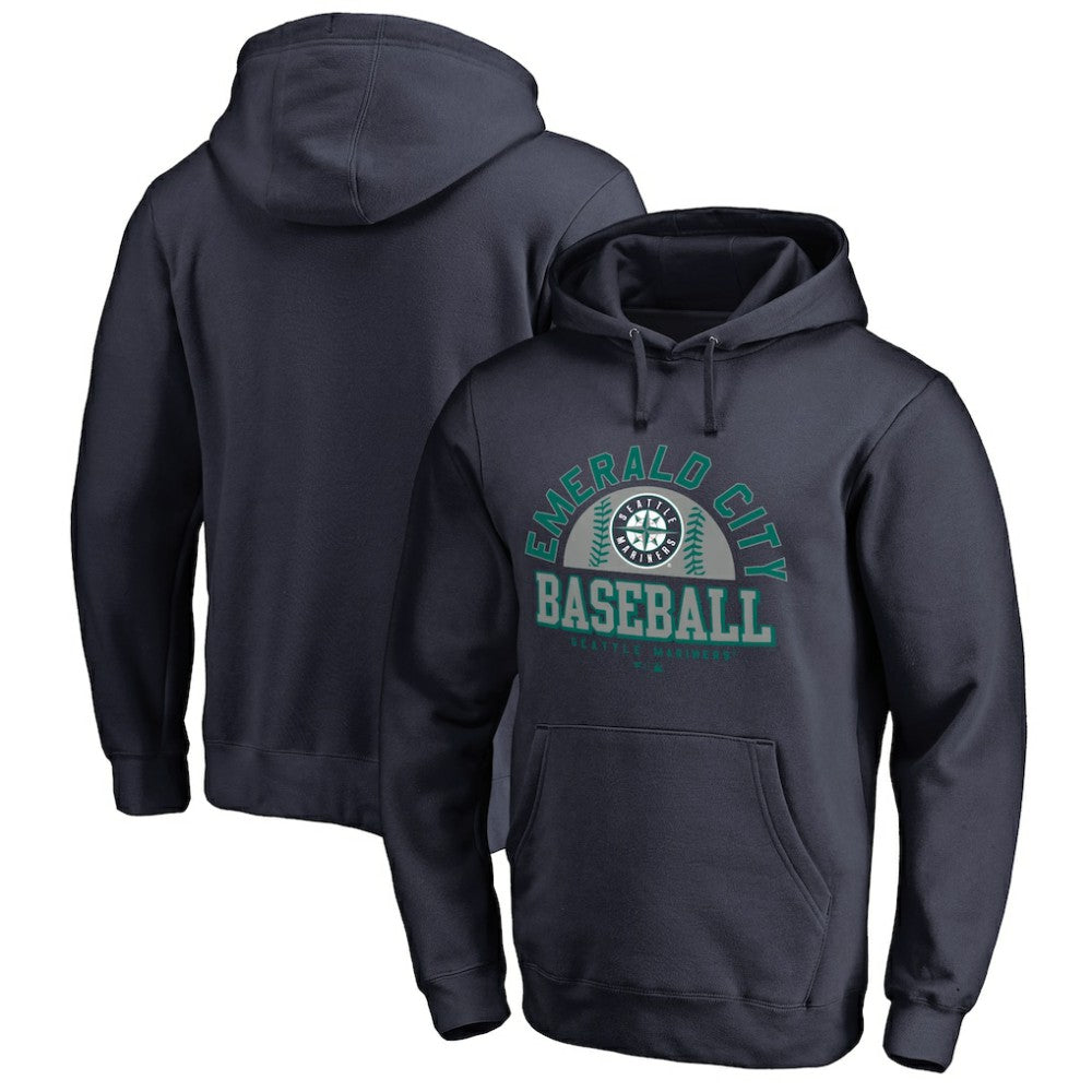 Seattle Mariners Hometown Collection Cascadia Pullover Hoodie - Navy Hoodies