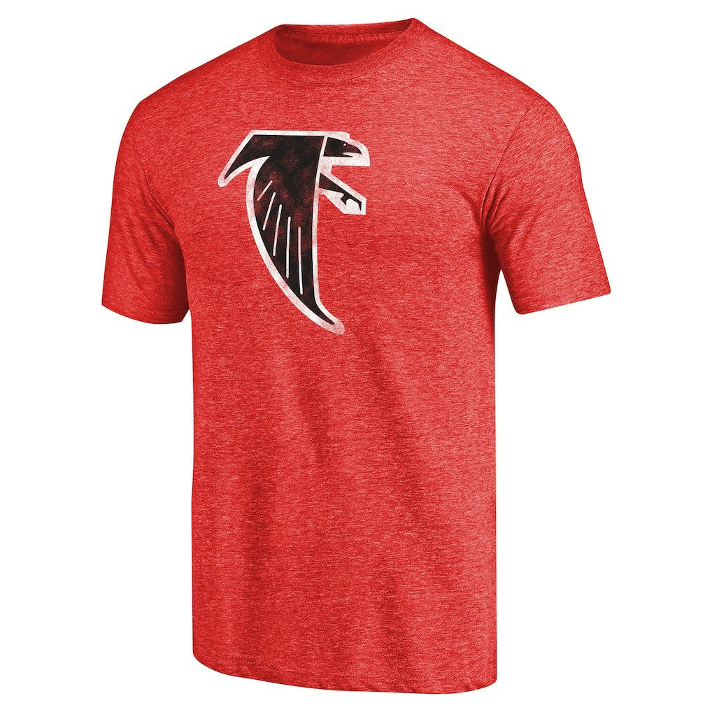 Atlanta Falcons Throwback Logo Tri-Blend T-Shirt - Red T-shirts