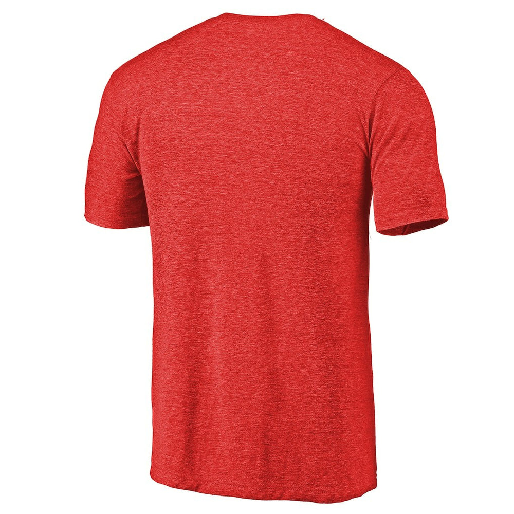 Atlanta Falcons Distressed Alternate Logo Secondary Tri-Blend T-Shirt - Red T-shirts
