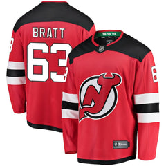 Jesper Bratt New Jersey Devils Fanatics Home Breakaway Player Jersey - Red | US 2994945