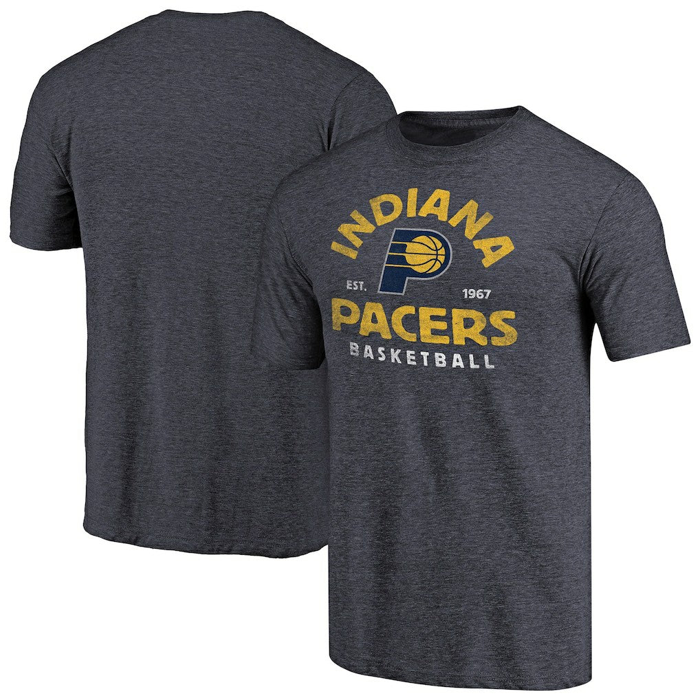 Indiana Pacers Vintage Arch Tri-Blend T-Shirt Navy outlet