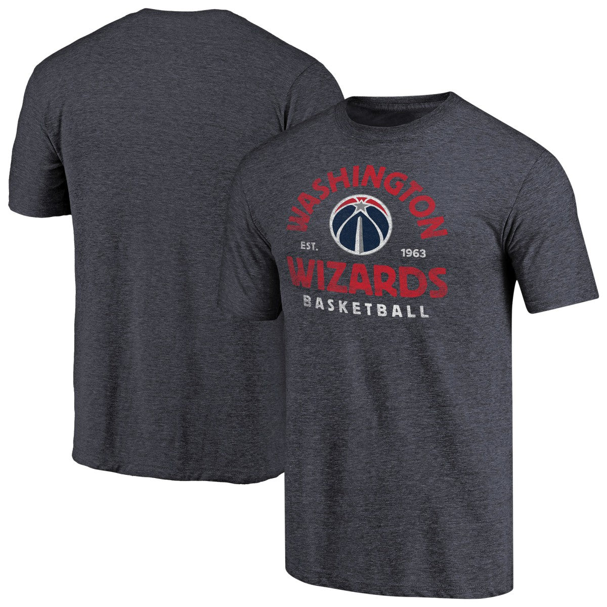 Washington Wizards Vintage Arch Tri-Blend T-Shirt Navy