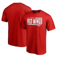 Detroit Red Wings Iconic Collection On Side Stripe T-Shirt - Red | US 2999577