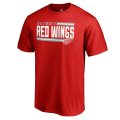 Detroit Red Wings Iconic Collection On Side Stripe T-Shirt - Red | US 2999577