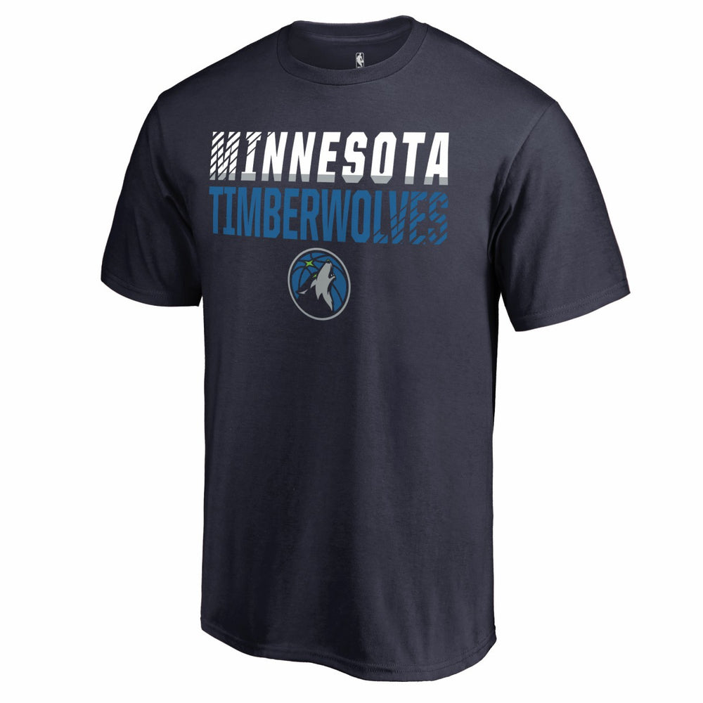 Minnesota Timberwolves Fade Out T-Shirt Navy