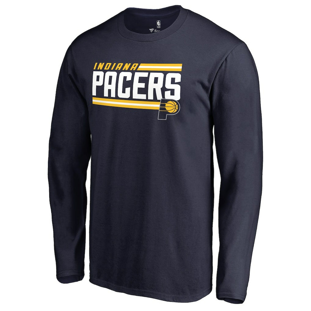 Indiana Pacers Onside Stripe Long Sleeve T-Shirt Navy