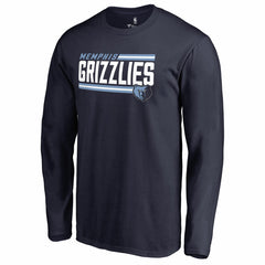 Memphis Grizzlies Onside Stripe Long Sleeve T-Shirt Navy