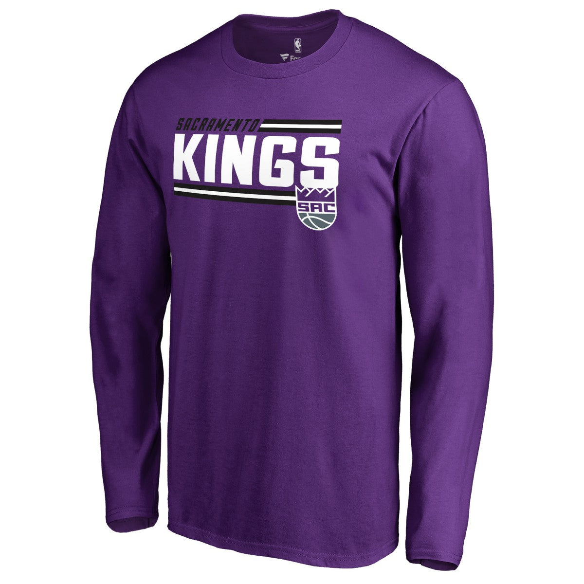 Sacramento Kings Onside Stripe Long Sleeve T-Shirt Purple