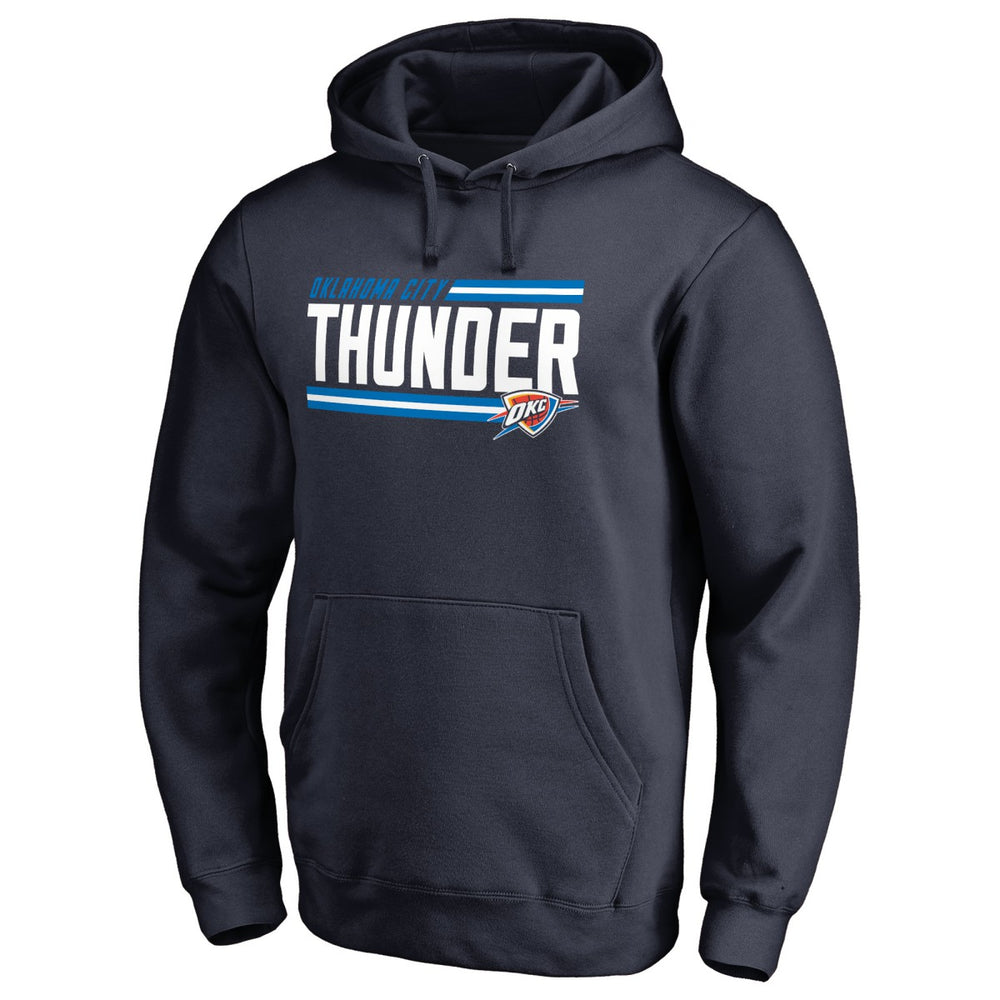 Oklahoma City Thunder Onside Stripe Pullover Hoodie Navy outlet