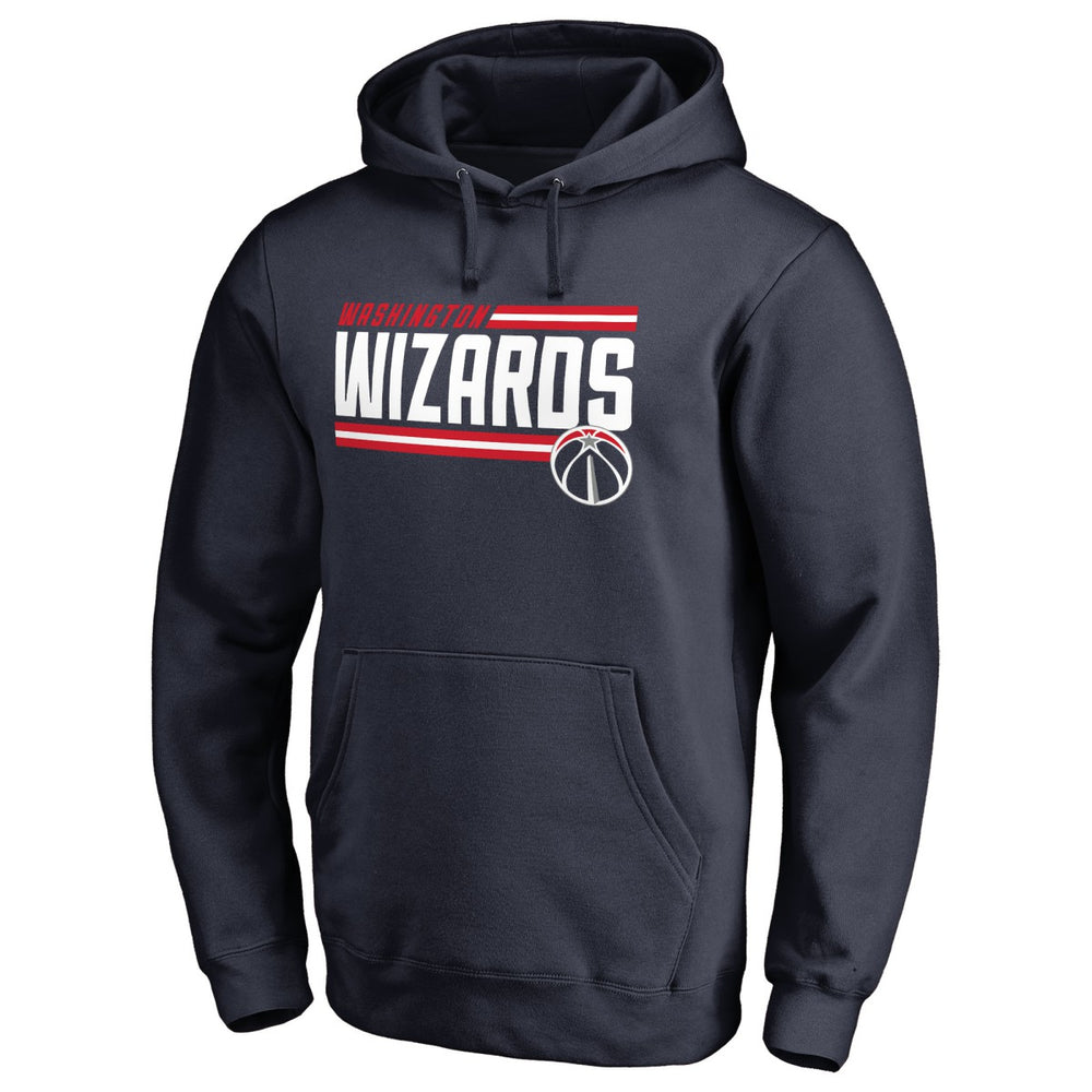 Washington Wizards Onside Stripe Pullover Hoodie Navy