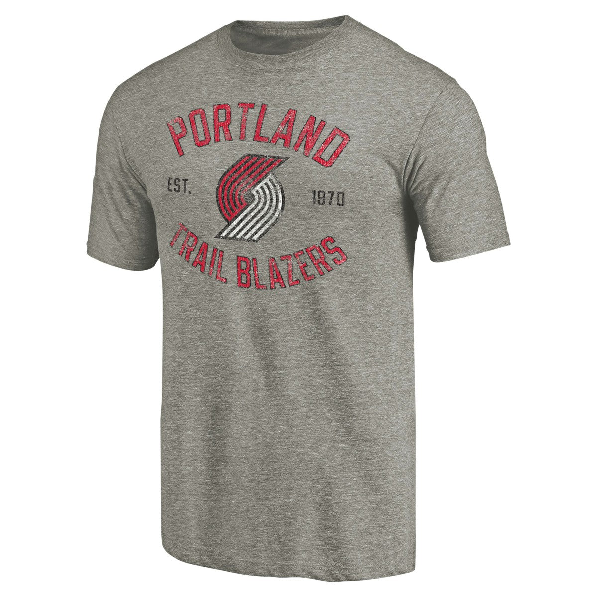 Portland Trail Blazers Team Heritage Tri-Blend T-Shirt Gray outlet