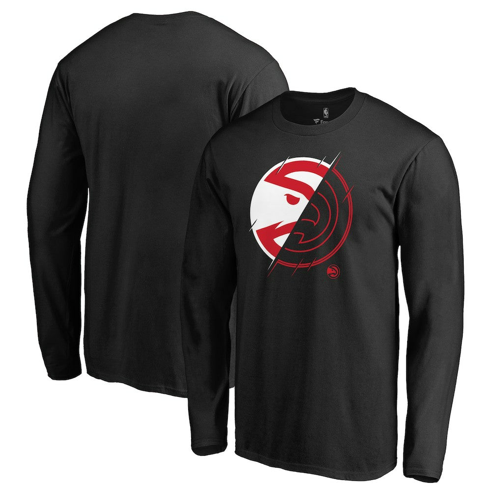 Atlanta Hawks X-Ray Long Sleeve T-Shirt Black