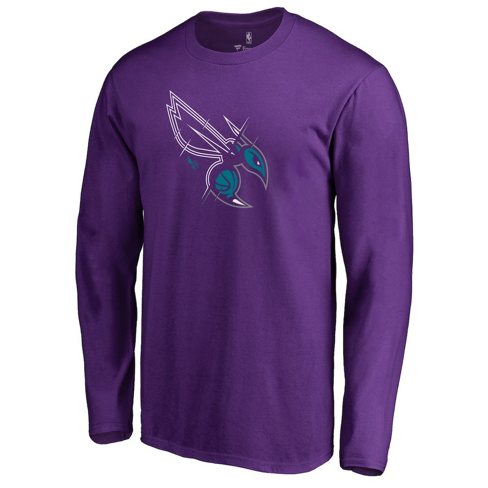 Charlotte Hornets X-Ray Long Sleeve T-Shirt Purple