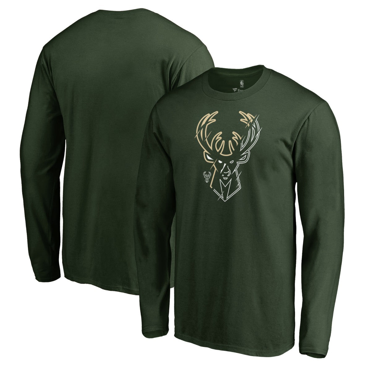 Milwaukee Bucks X-Ray Long Sleeve T-Shirt Green outlet