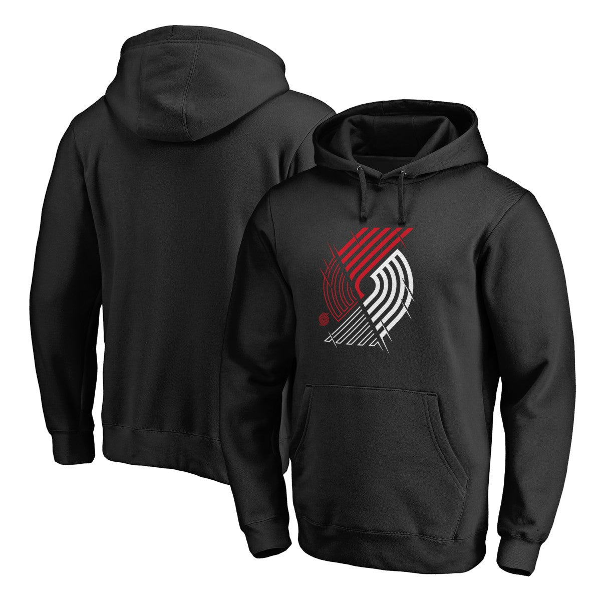Portland Trail Blazers X-Ray Pullover Hoodie Black