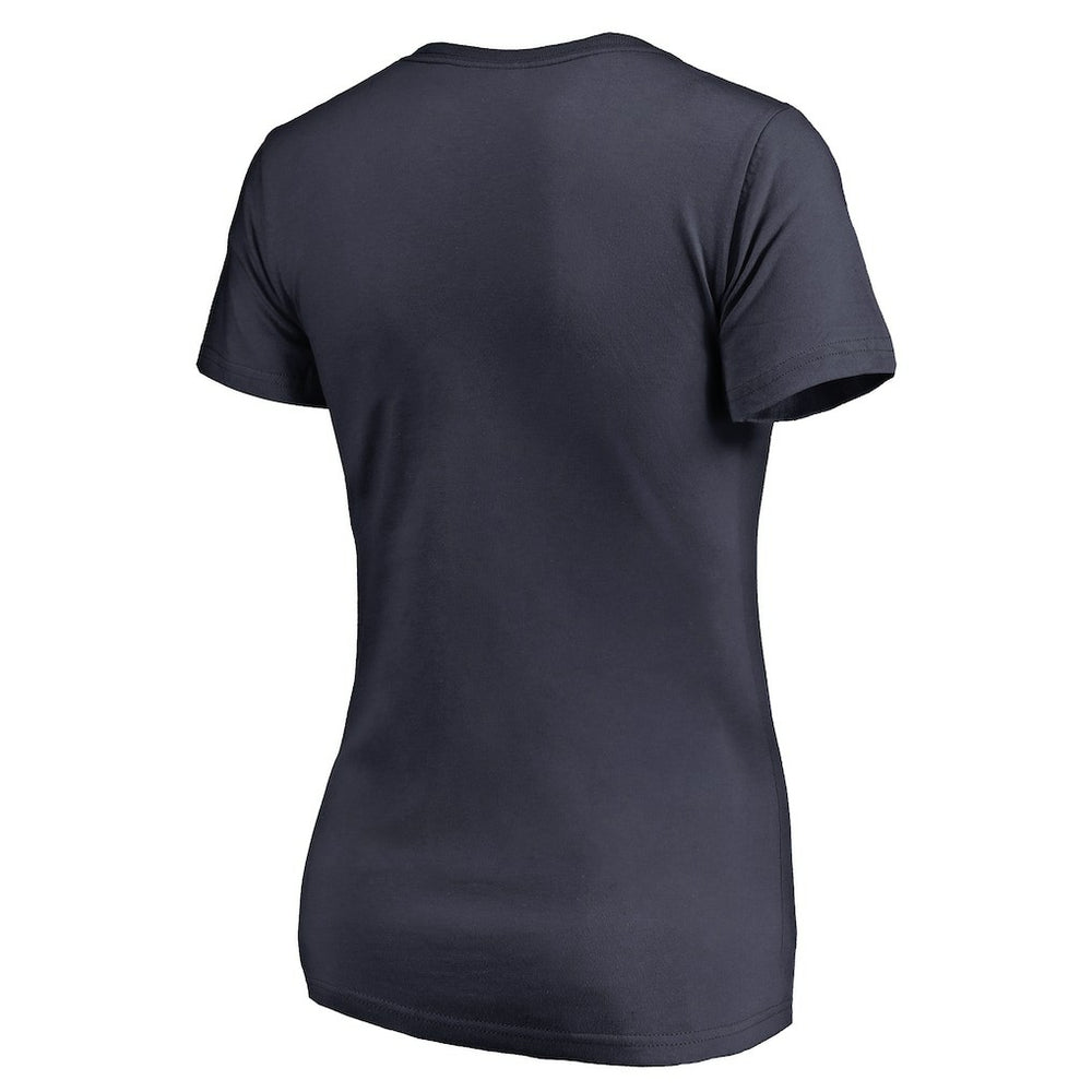 Denver Nuggets Women's Script Assist V-Neck T-Shirt Navy outlet