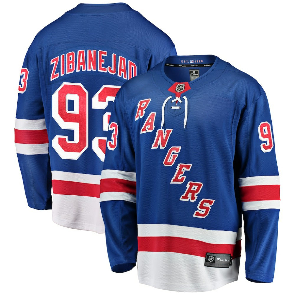 Mika Zibanejad New York Rangers Fanatics Home Breakaway Player Jersey - Blue | US 3005972
