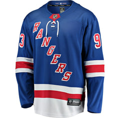 Mika Zibanejad New York Rangers Fanatics Home Breakaway Player Jersey - Blue | US 3005972