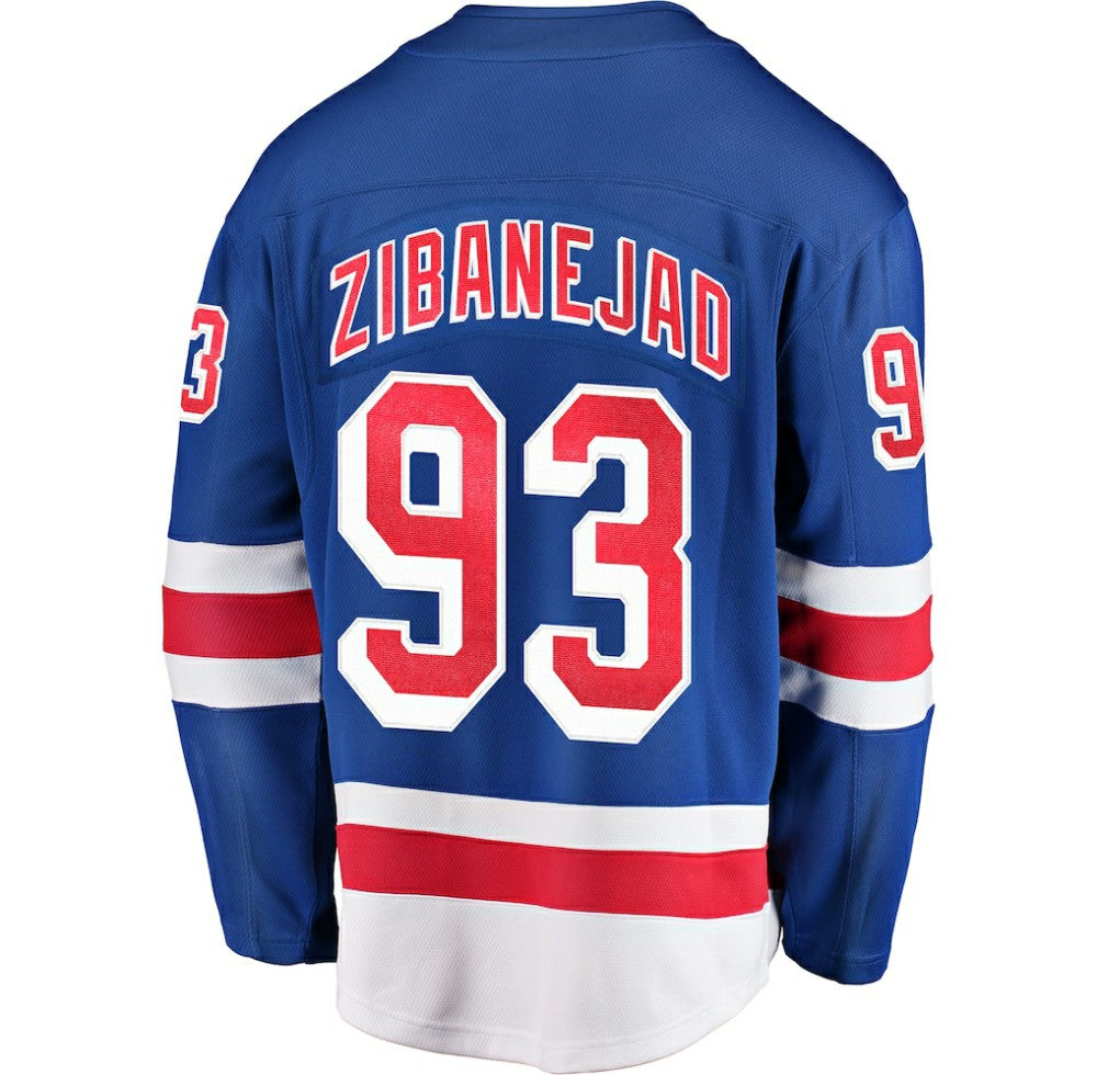 Mika Zibanejad New York Rangers Fanatics Home Breakaway Player Jersey - Blue | US 3005972