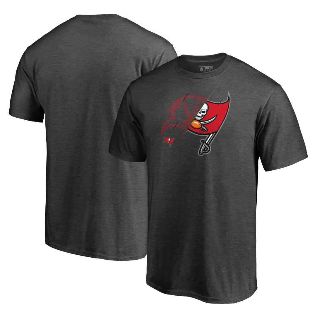 Tampa Bay Buccaneers X-Ray T-Shirt - Heathered Gray T-shirts