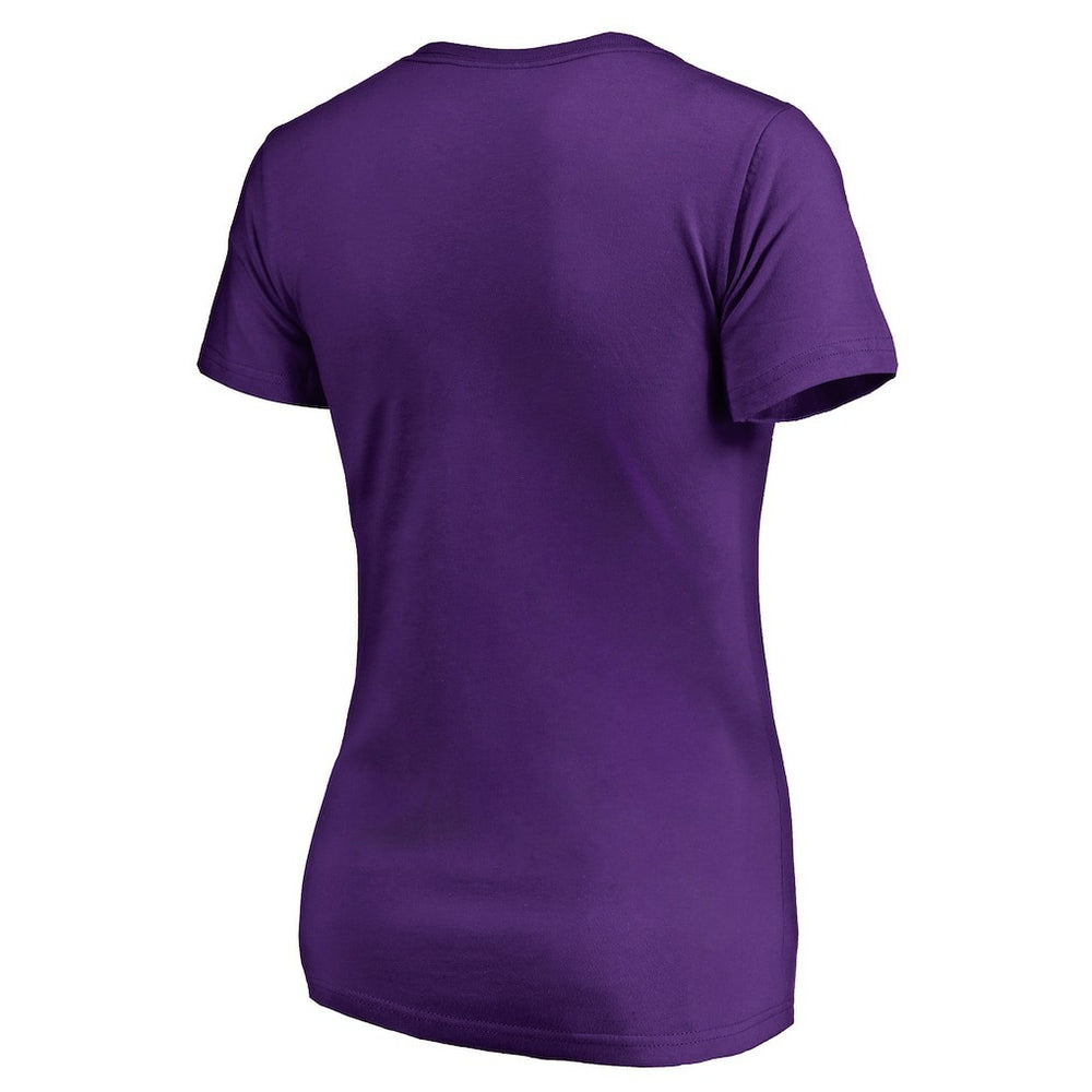Minnesota Vikings Women's X-Ray Slim Fit V-Neck T-Shirt - Purple T-shirts
