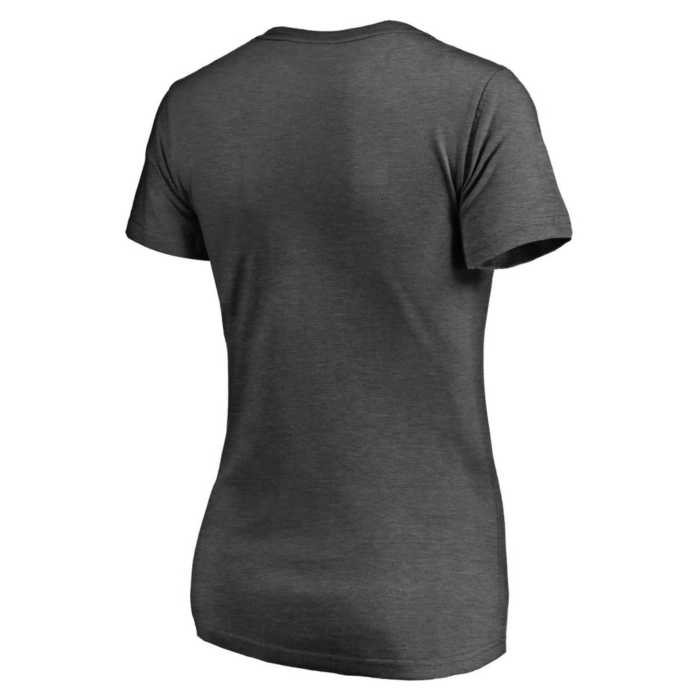 Tampa Bay Buccaneers Women's X-Ray Slim Fit V-Neck T-Shirt - Heathered Gray T-shirts