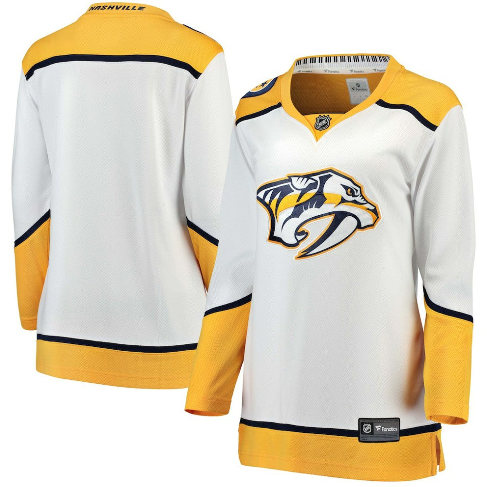 Nashville Predators Fanatics Women's Away Breakaway Jersey - White | US 3009287