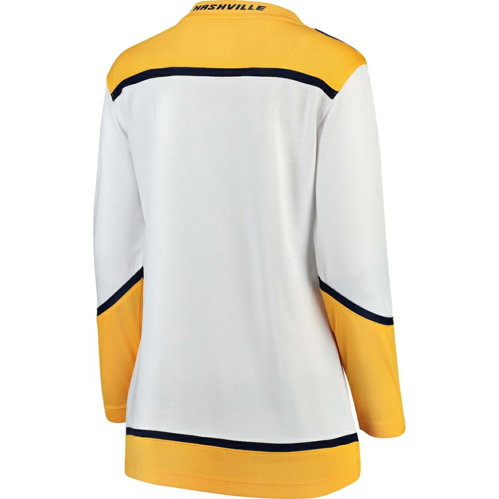 Nashville Predators Fanatics Women's Away Breakaway Jersey - White | US 3009287