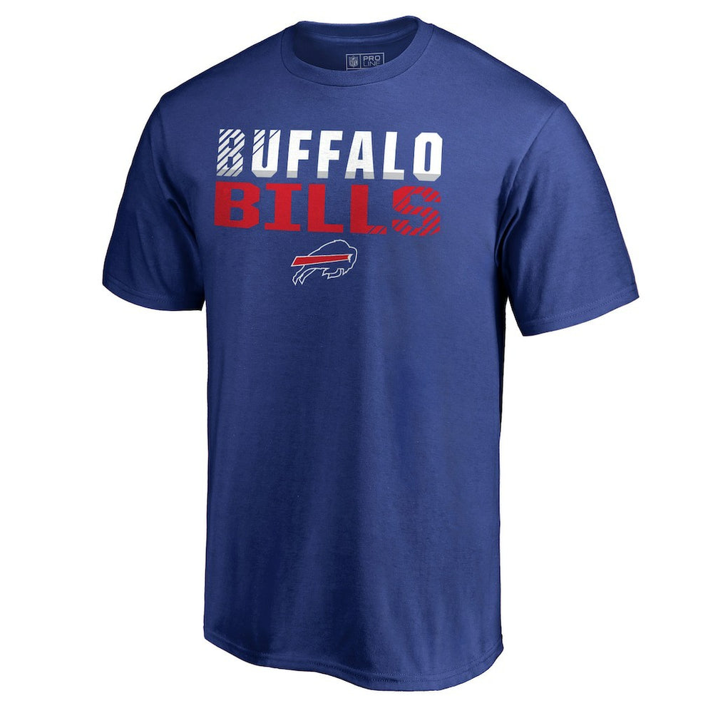 Buffalo Bills Iconic Collection Fade Out T-Shirt - Royal T-shirts