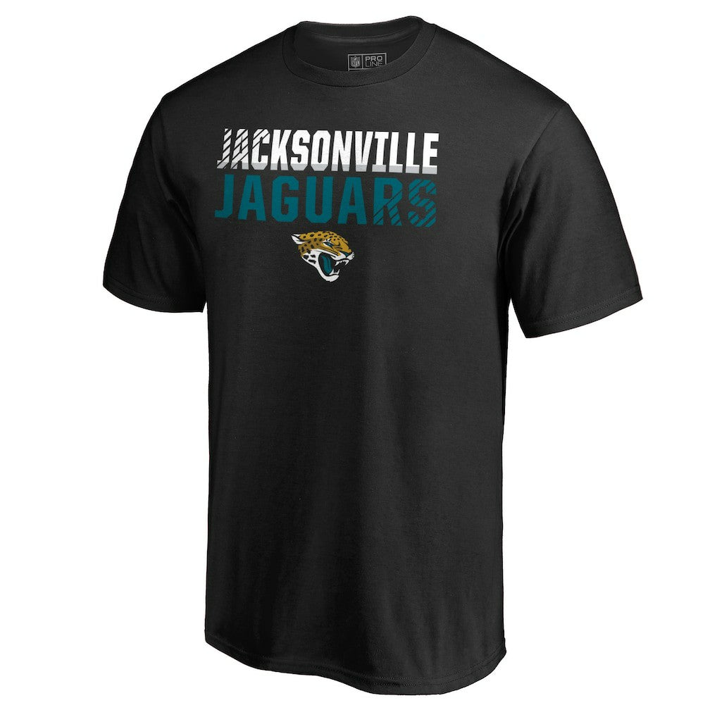 Jacksonville Jaguars Iconic Collection Fade Out T-Shirt - Black T-shirts