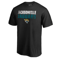 Jacksonville Jaguars Iconic Collection Fade Out T-Shirt - Black T-shirts