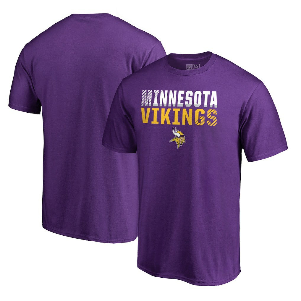 Minnesota Vikings Iconic Collection Fade Out T-Shirt - Purple T-shirts