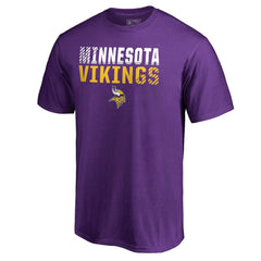 Minnesota Vikings Iconic Collection Fade Out T-Shirt - Purple T-shirts