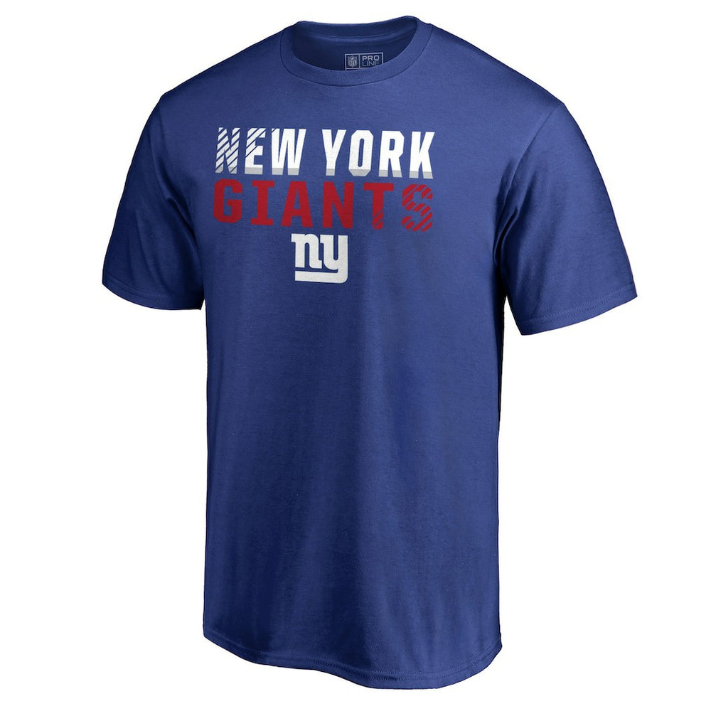 New York Giants Iconic Collection Fade Out T-Shirt - Royal T-shirts