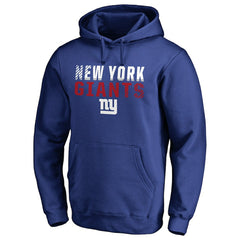 New York Giants Iconic Collection Fade Out Pullover Hoodie - Royal Hoodies