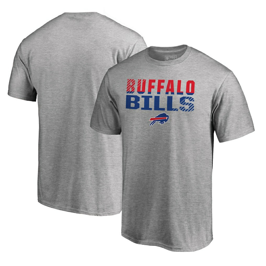 Buffalo Bills Iconic Collection Fade Out T-Shirt - Ash T-shirts