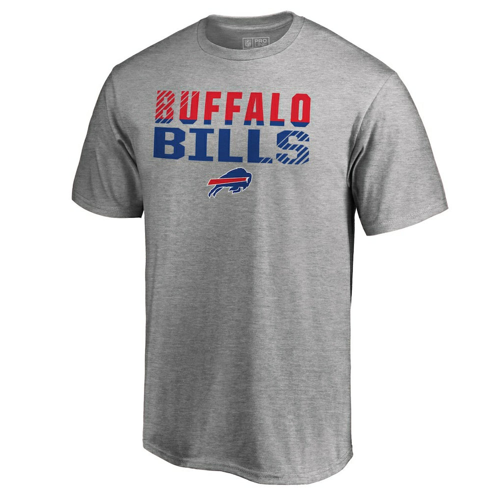 Buffalo Bills Iconic Collection Fade Out T-Shirt - Ash T-shirts