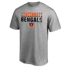 Cincinnati Bengals Iconic Collection Fade Out T-Shirt - Ash T-shirts
