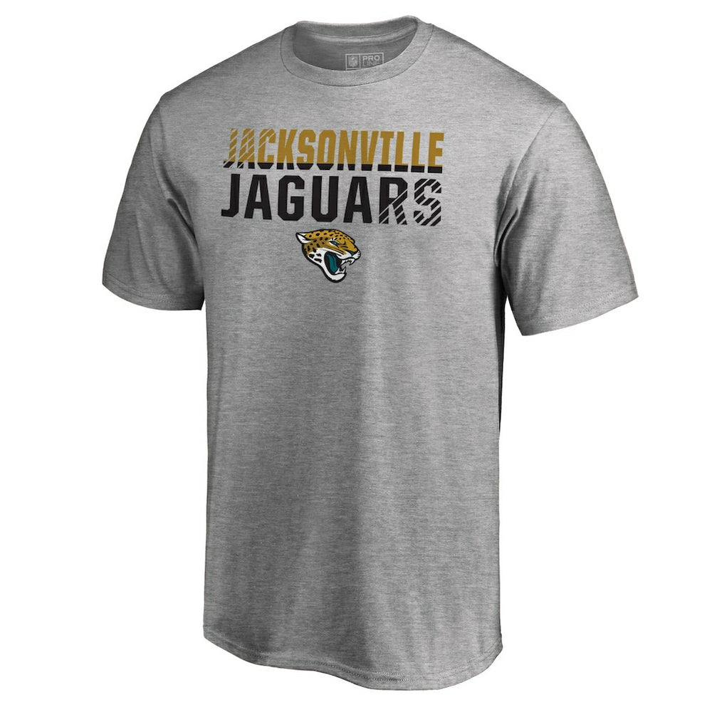 Jacksonville Jaguars Iconic Collection Fade Out T-Shirt - Ash T-shirts