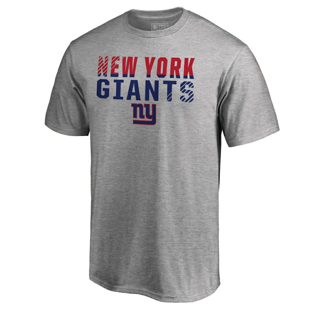 New York Giants Iconic Collection Fade Out T-Shirt - Ash T-shirts