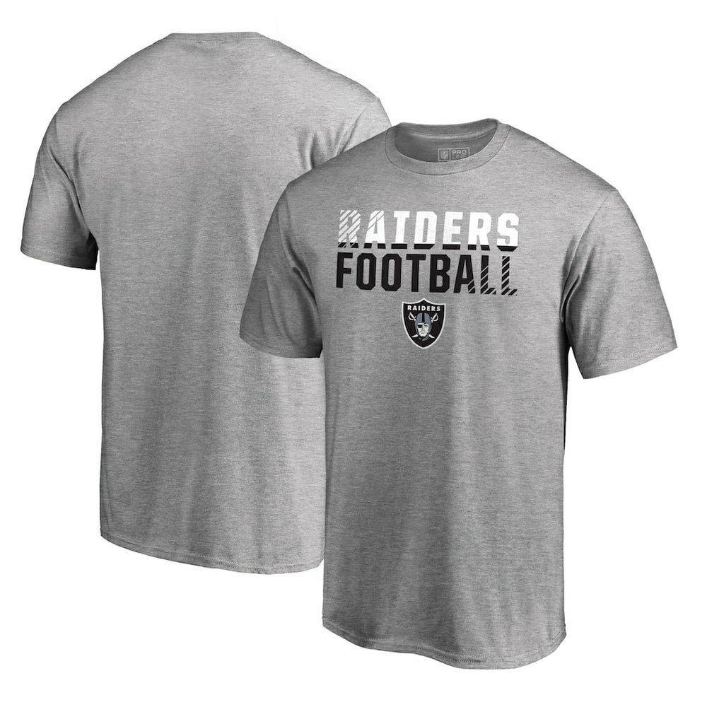 Las Vegas Raiders Iconic Collection Fade Out T-Shirt - Ash T-shirts
