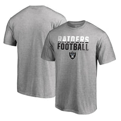 Las Vegas Raiders Iconic Collection Fade Out T-Shirt - Ash T-shirts