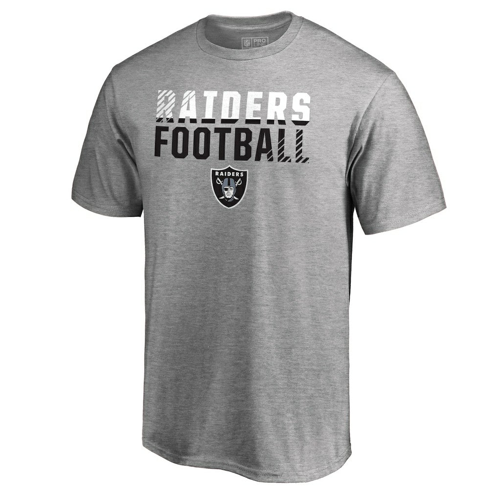Las Vegas Raiders Iconic Collection Fade Out T-Shirt - Ash T-shirts